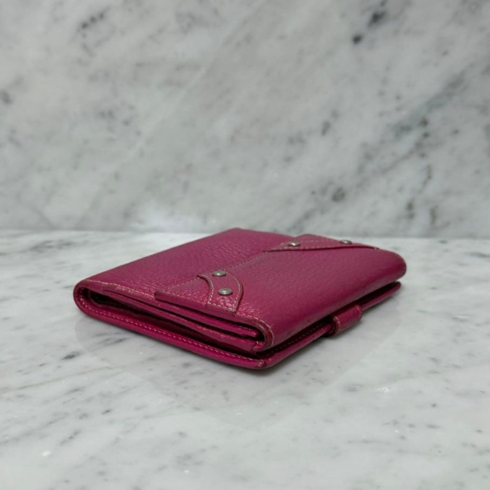 Burberry pink leather compact wallet - Picture 5 of 11